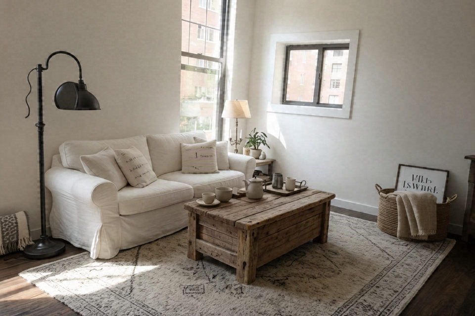 Farmhouse virtual staging, rendered by Duskly